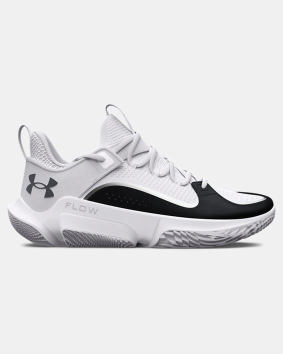 Unisex UA Flow FUTR X 3 Basketball Shoes in White image number 0